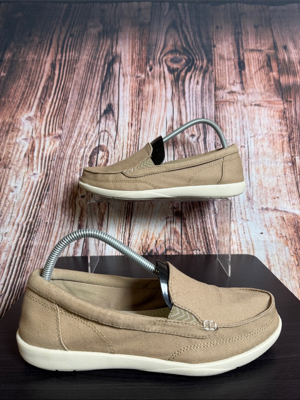 Crocs Walu Canvas Loafers Womens Sz 10